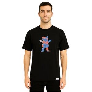 Diamond Supply x Grizzly Black Teddy Bear Skateboard Shirt